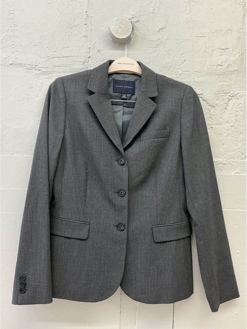Banana Republic Gray Pinstripe Blazer